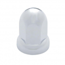 33mm By 2 7/16 Inch Chrome Plastic Push-On Nut Cover With Flange