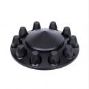 Matte Black Pointed Axle Cover With 33mm Standard Thread-On Nut Covers