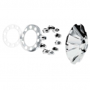 Chrome Rubicon Front Axle Cover With 33mm Thread - On Nut Covers