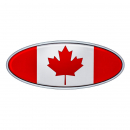 Peterbilt Canadian Flag Emblem