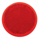 Red 2 3/8 Inch Reflector Round Quick Mount With Adhesive Backing