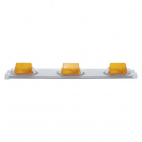 Identification Bar with 3 Incandescent Lights - (UP31076) Amber Rectangular Lights