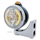 Black "GUIDE" Headlight 34 Amber LED H4 Bulb w/ Dual Function