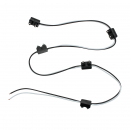 2 Prong Plug Wiring Harness With 6 Inch Lead Between Plugs - 5 Plugs