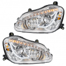 Kenworth T680 Chrome High Power 45 LED Headlight With Sequential Turn Signal