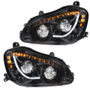 Kenworth T680 Blackout High Power 45 LED Headlight With Sequential Turn Signal