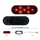 7 LED 6 Inch Oval Stop, Turn And Tail Light Kit