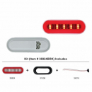 6 Inch Oval GLO Stop, Turn And Tail Light Kit With Red LED And Lens