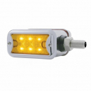 6 LED Dual Function Double Face Light w/Bezel -Straight - (UP37506) Amber/Amber Lens - No Visor - Subtract $0.17