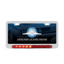 Chrome Deluxe 10 LED License Plate Frame w/ Split Turn Function
