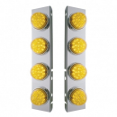 Peterbilt Front Air Cleaner Bracket With Eight 17 LED Amber Style Reflector Lights And Bezels