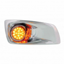 Dual Function LED Kenworth T660 Front Bumper Light - (UP42750) Passenger Side - Amber - With Visor