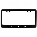 Black License Plate Frame with LED Light Bar Cut Out