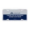 1929-1939 California License Plate Frame With Straight Corners