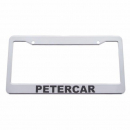 PETERCAR Chrome Plastic License Plate Frame