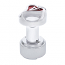 Chrome Ace of Spades Thread-On Shift Knob And Adapter For Eaton Fuller Style 9/10 Shifter
