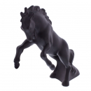 Matte Black Fighting Stallion Hood Ornament