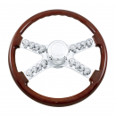 Peterbilt/Kenworth 18" Chrome Skull steering Wheel