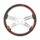 18 Inch Flame steering Wheel With Matching Flame Bezel