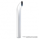 7 Inch Diameter 120 Inch Length Curved Plain Bottom Exhaust