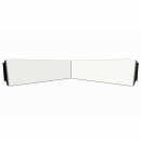 Kenworth 13 Inch To 9 Inch Reverse Bowtie Visor For Flat Windshield