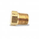 INVERTED FLARE NUT 1/4 X 7/16 BRASS for copper, brass, aluminum, steel tubing; UL compliant, SAE J246, all brass construction