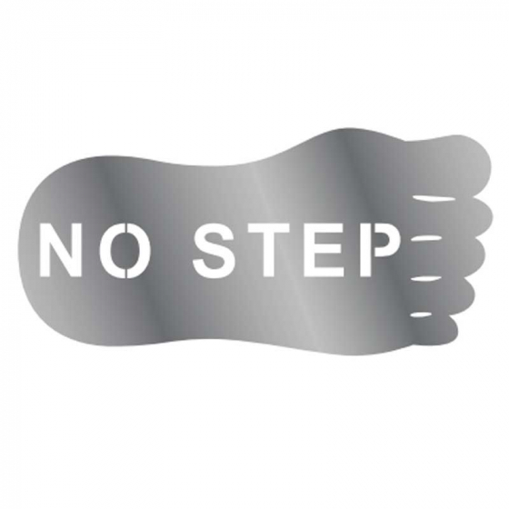 No Step Horizontal Foot Sign
