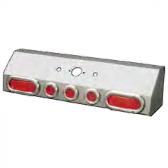 AIRLINE BOX W/SNGL CNCTR,2 R/R OVAL,3 R/R B-HIVE LEDS