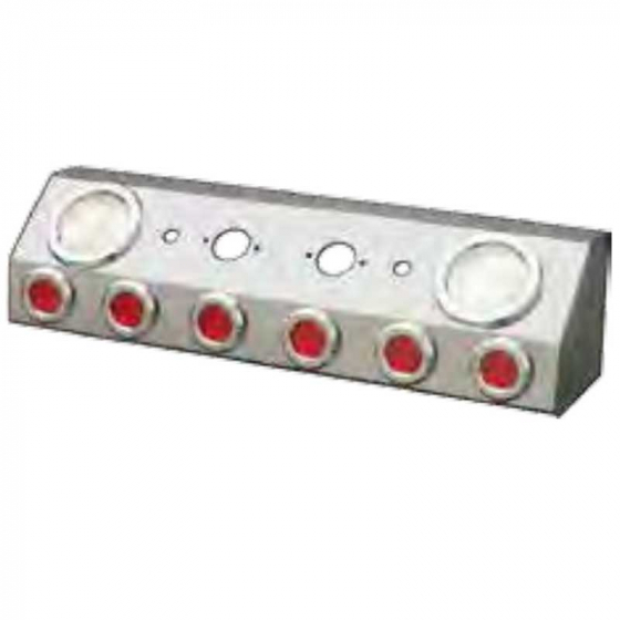 Double Connector Airline Box With Six 2 Inch Round Beehive And Two 4 Inch Round Load Lights