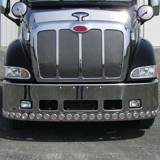 Peterbilt 387 Bumper Light Bar with Twenty Eight 2 Inch LEDs