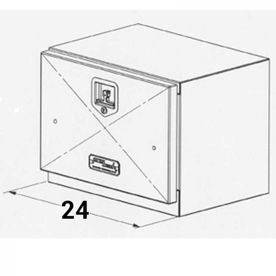 Aluminum Tool Box 18 By 18 By 30 Right Hand Door