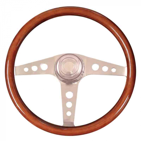 Steering Wheel Racer Mahogany 3 Spoke