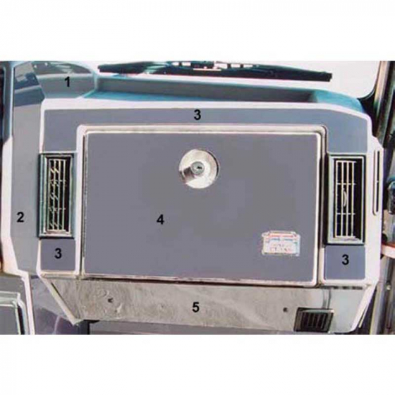 Peterbilt Right of AC/Heater Control Trim 1995-2000