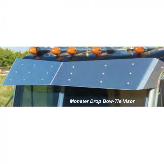 Peterbilt Flat Top Monster & Regular Drop Bow-Tie Visors