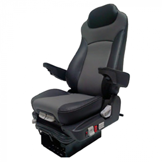 Leatherette Air Ride Seat With Adjustable Shock Control