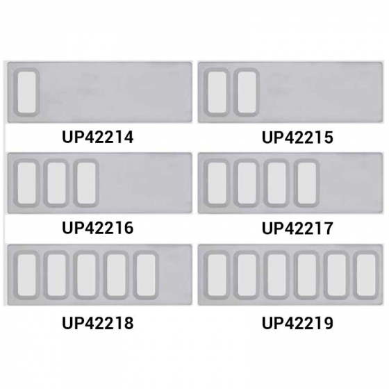 Chrome Dash Switch Panel Covers with 6 Options