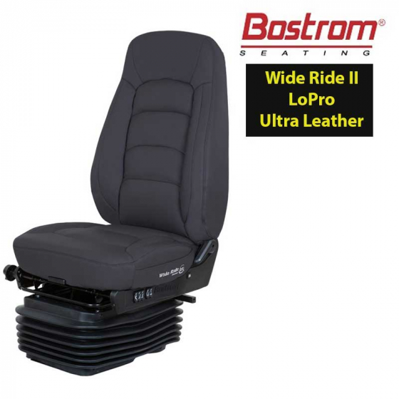 Wide Ride II LoPro Bellows Hi-Back Ultra Leather Seat with Serta
