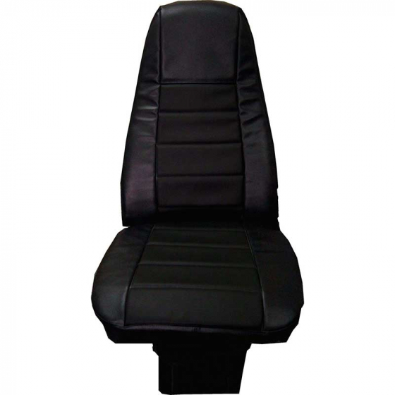 Universal Black Faux Leather High Back Seat Cover