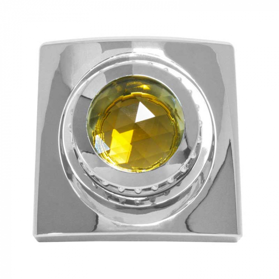 Chrome Swivel Map Light Cover with Crystal
