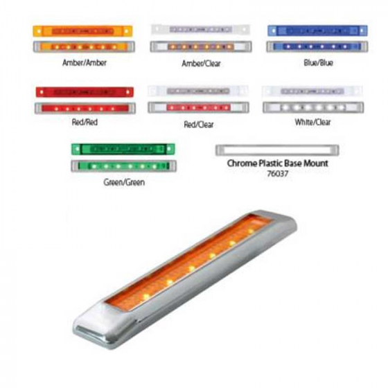 6 LED Light Bar Single Function w/ Bezel