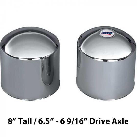 8" Tall Trimmed Lip Rear High Hats For 6.5" / 6 9/16" Drive Axle