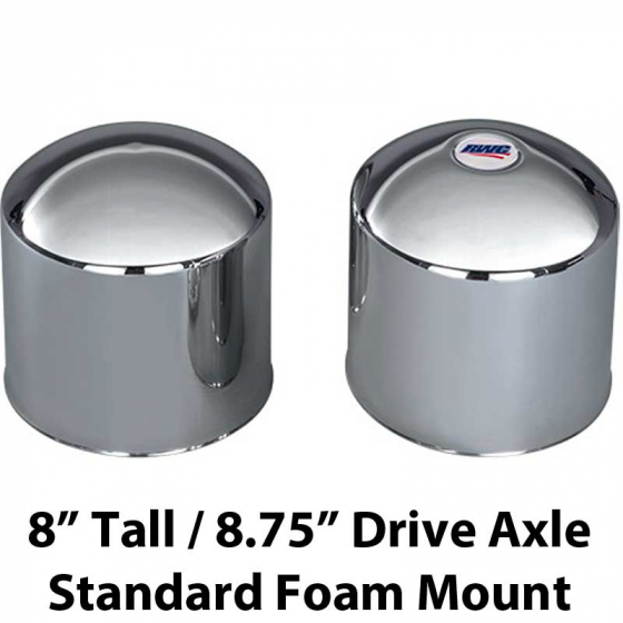 8" Tall Stainless Rear High Hats w/ Standard Foam Mount