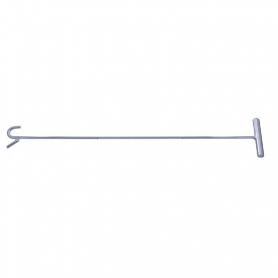Chrome 5th Wheel Pin Puller with Hook in 31 or 36 Inch Length