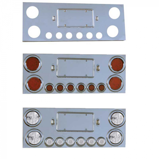 Rear Center Panel With 4 - 4 Inch LED Lights And 6 - 2 Inch LED Lights