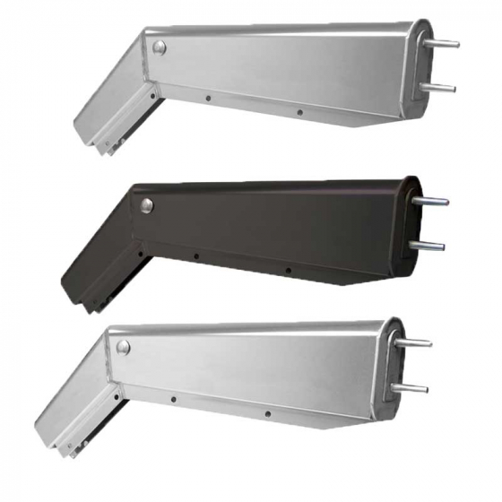 30 Inch Long 45 Degree Mudflap Hanger with 1 1/8 Spacing