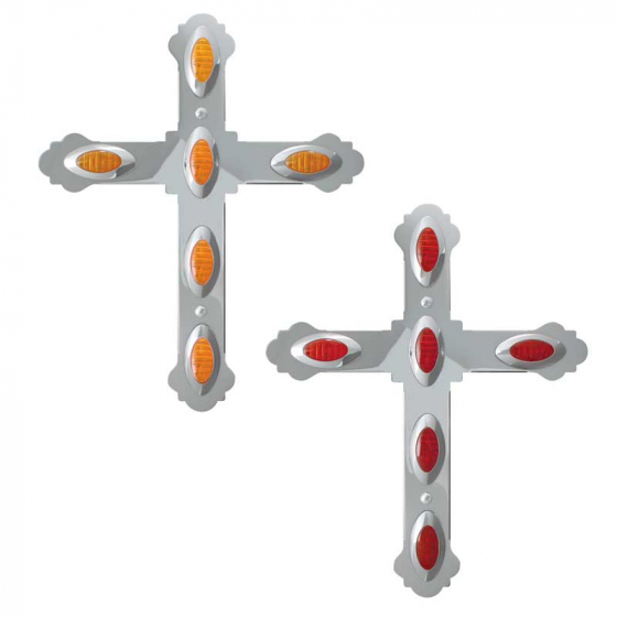 Extra Large Cross W/ Small Y2K Light Cut Outs
