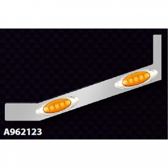 Peterbilt 386 Unibilt 2.5 Inch Sleeper Extension Panels With 2 P1 LED Lights For Up To 63/72 Inch Sleepers