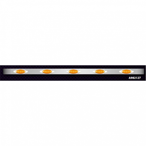 Peterbilt 386 63 Inch Long By 2.5 Inch Tall Sleeper Panels With 5 Led P1 Lights