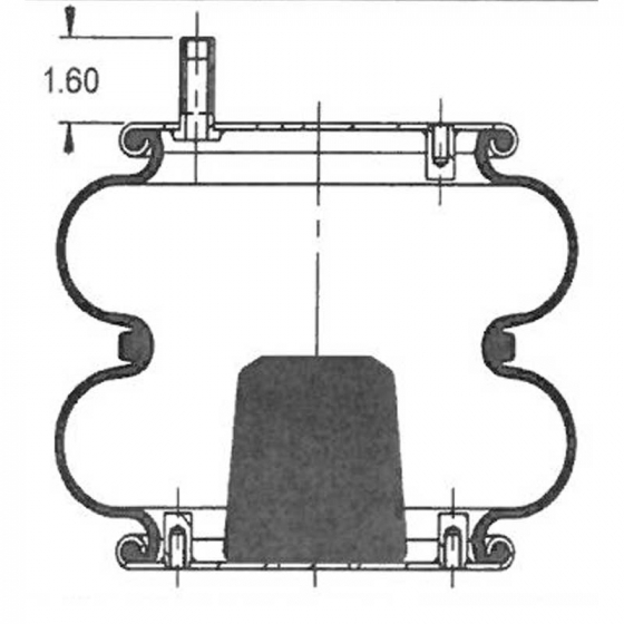 AS7403 Double Convoluted Air Springs