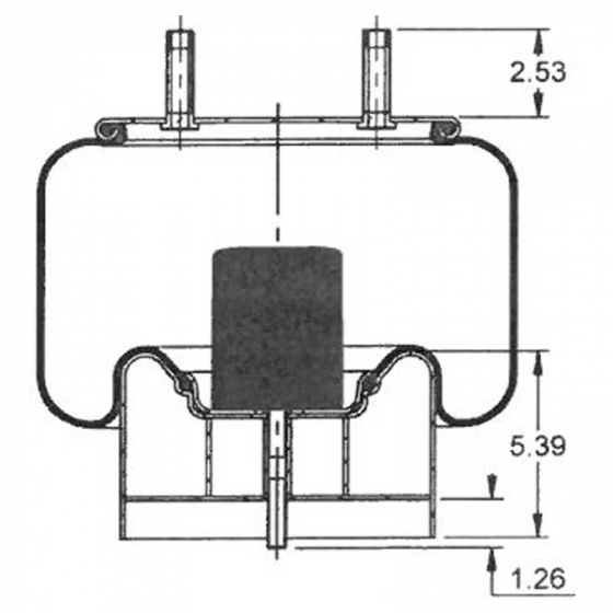 AS8713 Rolling Lobe Air Spring